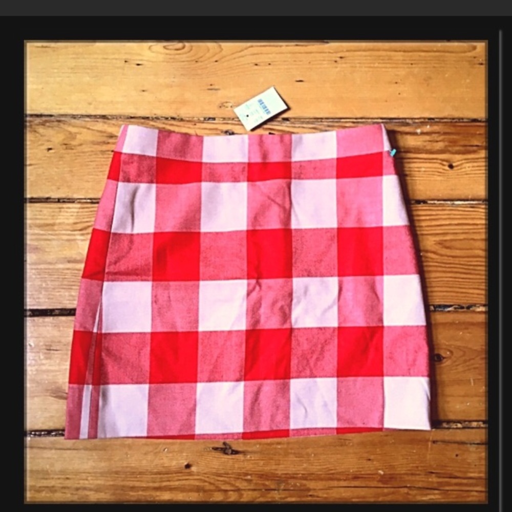 NWT J. Crew buffalo plaid checkered mini skirt 3 - Picture 6 of 8